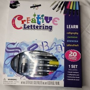 🆕️Creative Lettering Set for Young Artists, Art Drawing Calligraphy Ho…